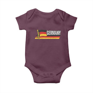 German Heritage Pride Germany Flag Baby Onesie TS11 Maroon Print Your Wear