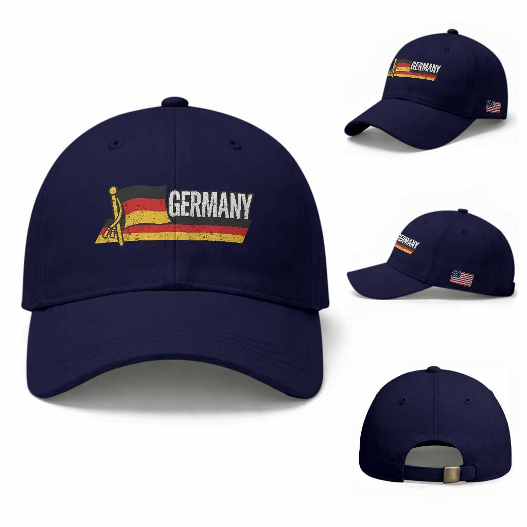 German Heritage Pride Germany Flag Baseball Cap TS11 Baseball Cap Universal Fit Dark Blue Print Your Wear
