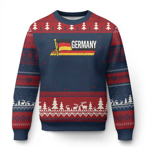 German Heritage Pride Germany Flag Ugly Christmas Sweater - Print Your Wear