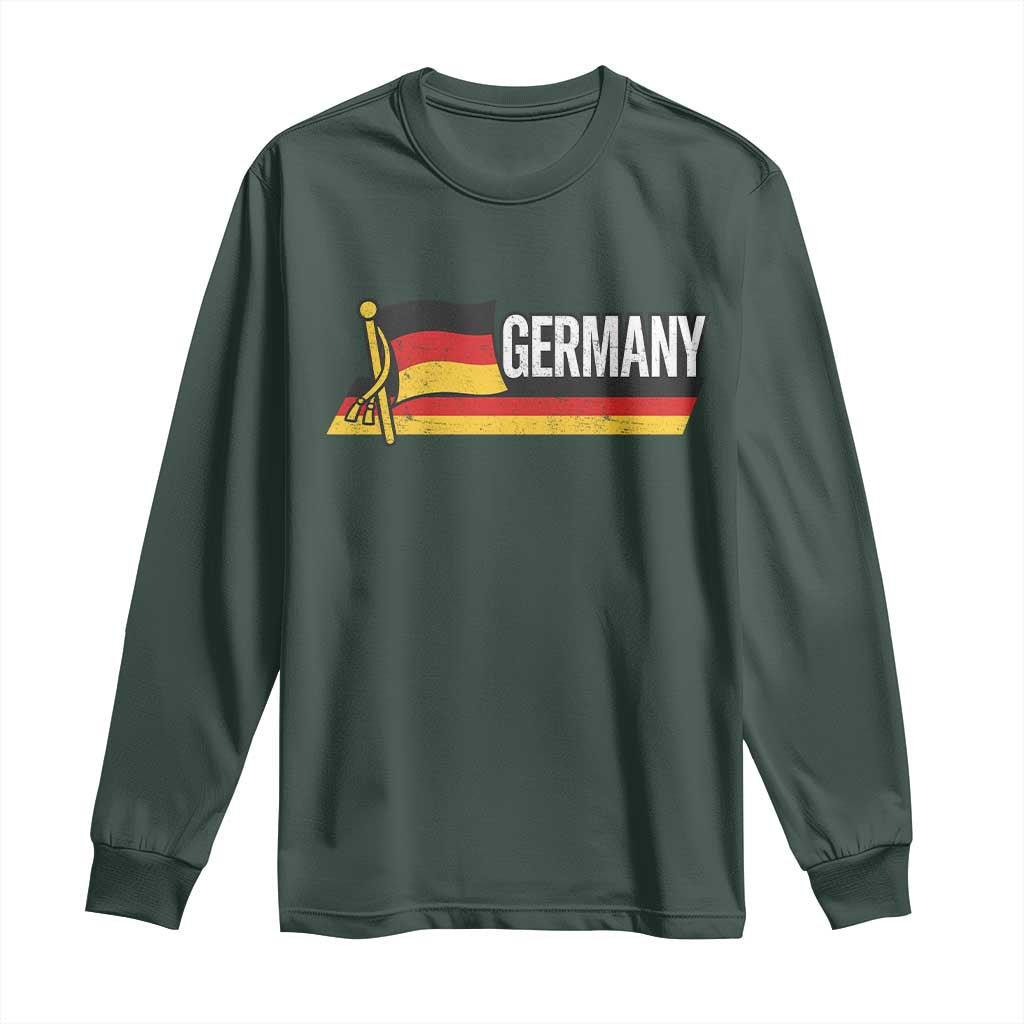 German Heritage Pride Germany Flag Long Sleeve Shirt TS11 Dark Forest Green Print Your Wear