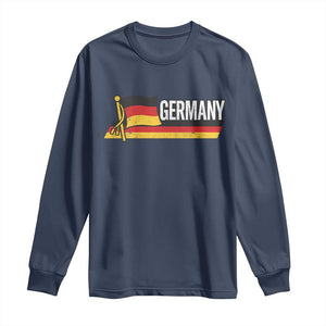German Heritage Pride Germany Flag Long Sleeve Shirt TS11 Navy Print Your Wear
