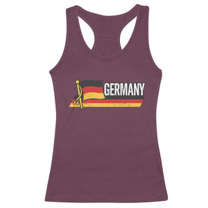 German Heritage Pride Germany Flag Racerback Tank Top TS11 Maroon Print Your Wear