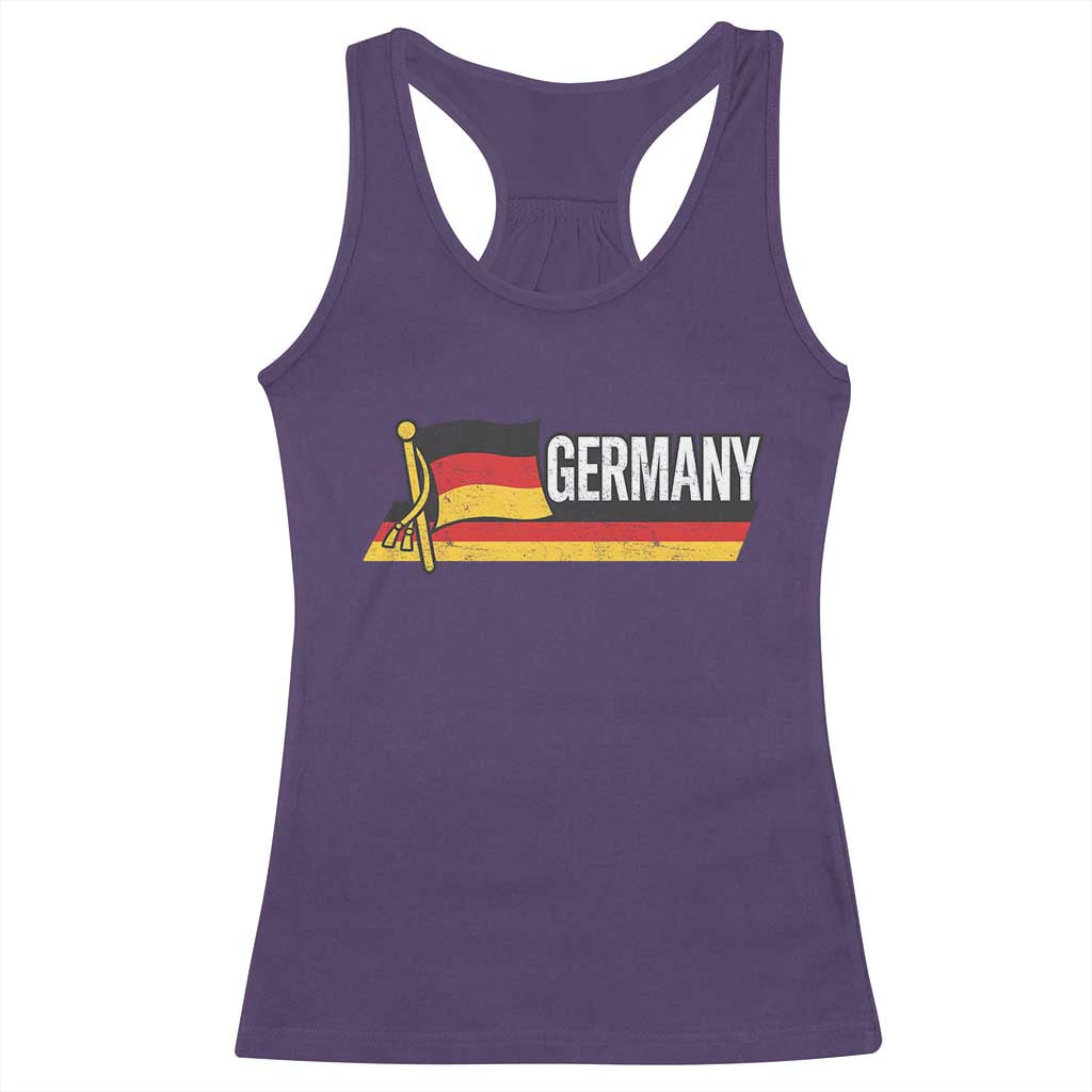 German Heritage Pride Germany Flag Racerback Tank Top TS11 Purple Print Your Wear