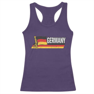 German Heritage Pride Germany Flag Racerback Tank Top TS11 Purple Print Your Wear