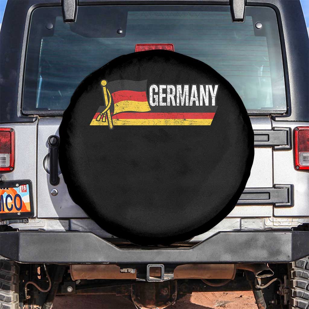German Heritage Pride Germany Flag Spare Tire Cover TS11 No hole Black Print Your Wear