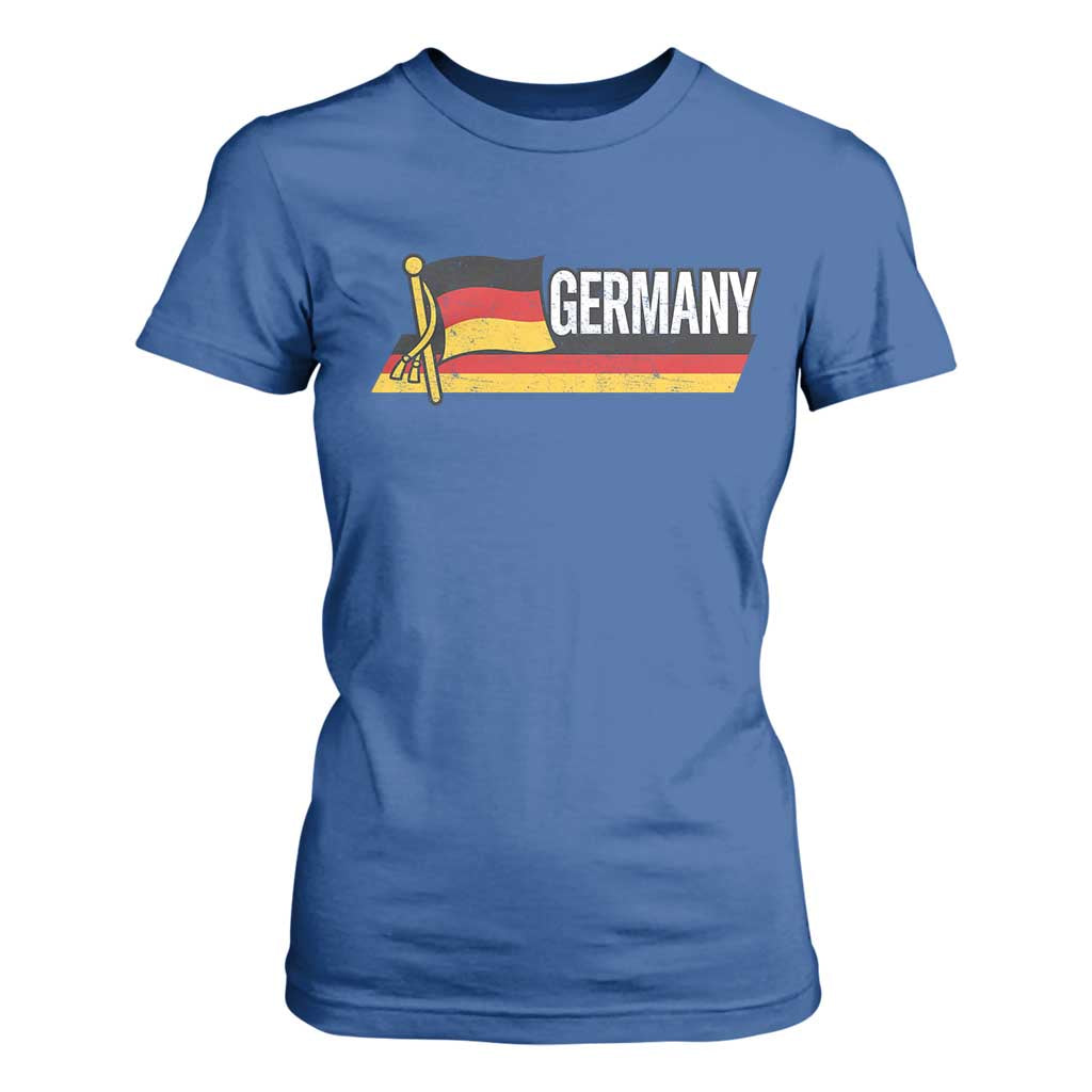 German Heritage Pride Germany Flag T Shirt For Women TS11 Royal Blue Print Your Wear