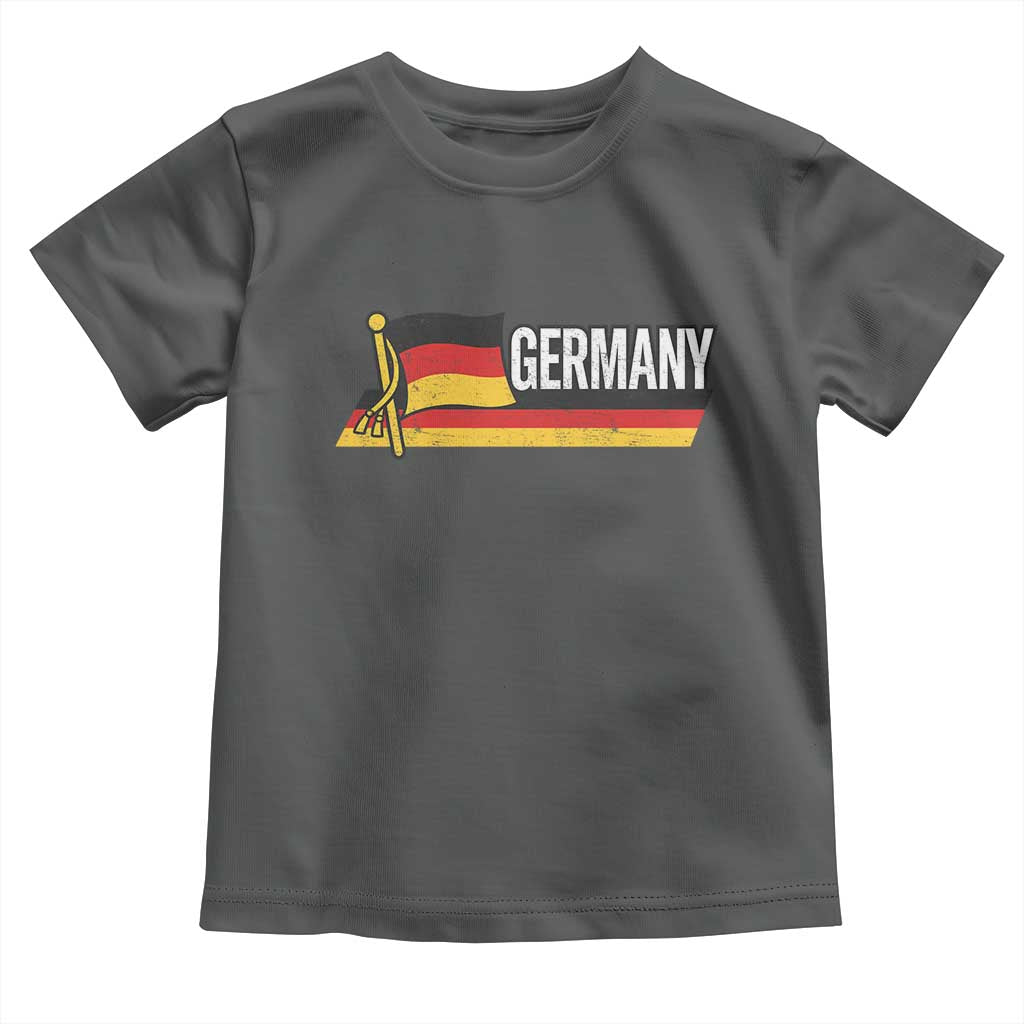 German Heritage Pride Germany Flag Toddler T Shirt TS11 Dark Heather Print Your Wear