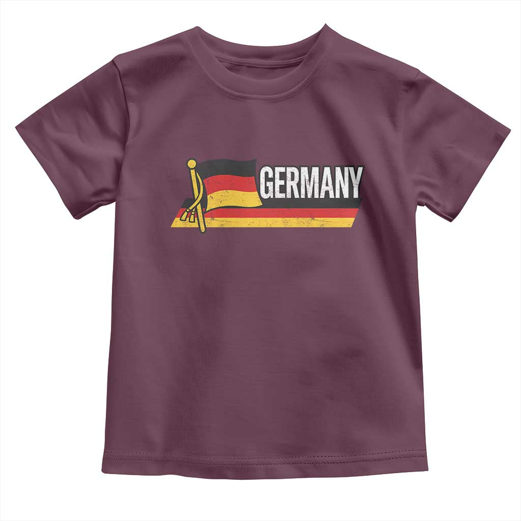 German Heritage Pride Germany Flag Toddler T Shirt TS11 Maroon Print Your Wear