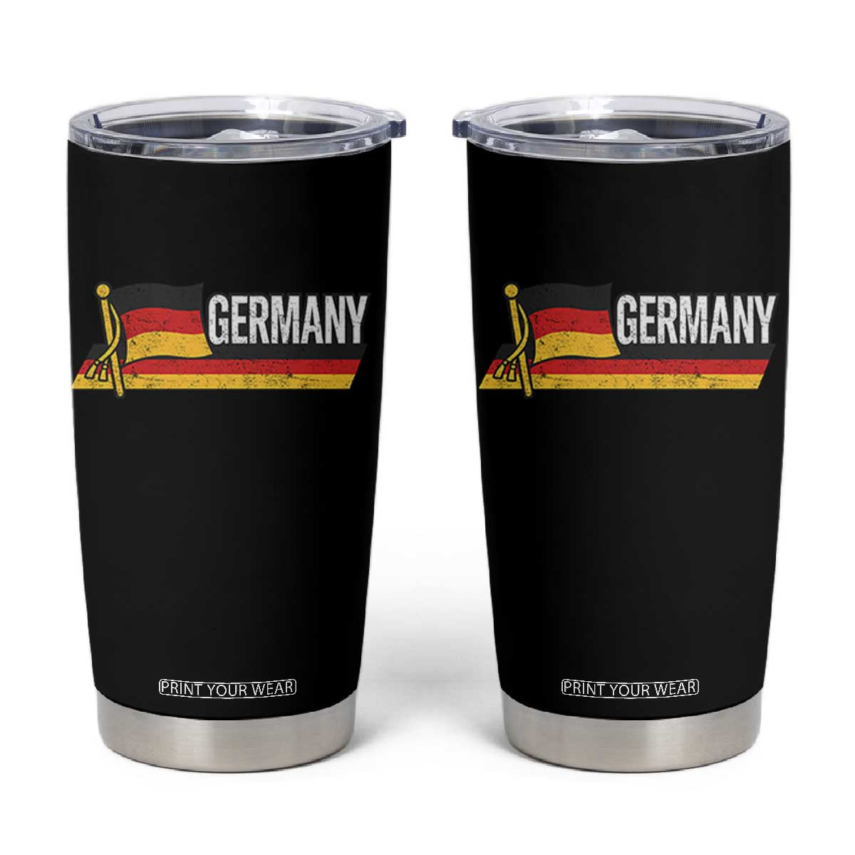 German Heritage Pride Germany Flag Tumbler Cup TS11 Black Print Your Wear