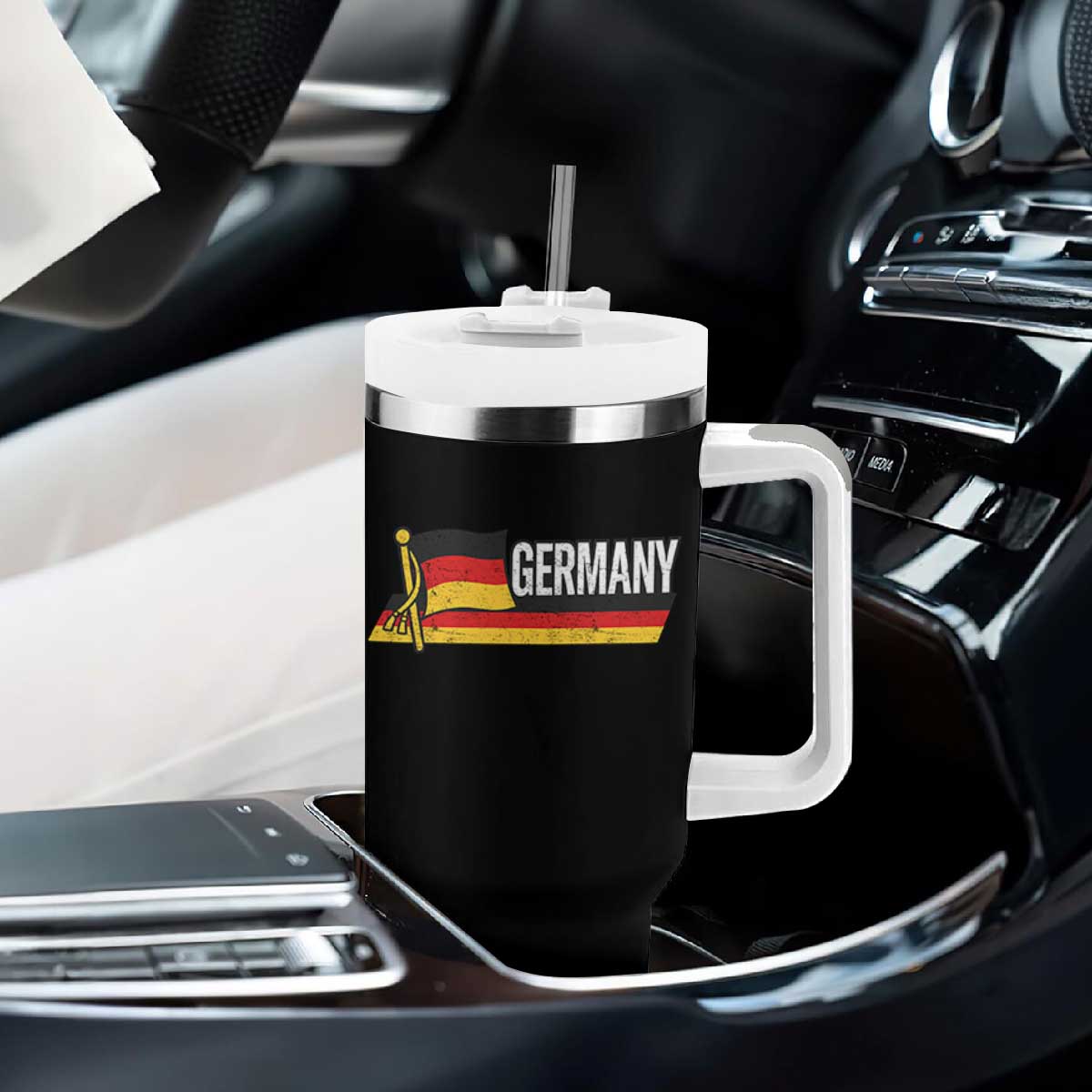 German Heritage Pride Germany Flag Tumbler With Handle TS11 Print Your Wear
