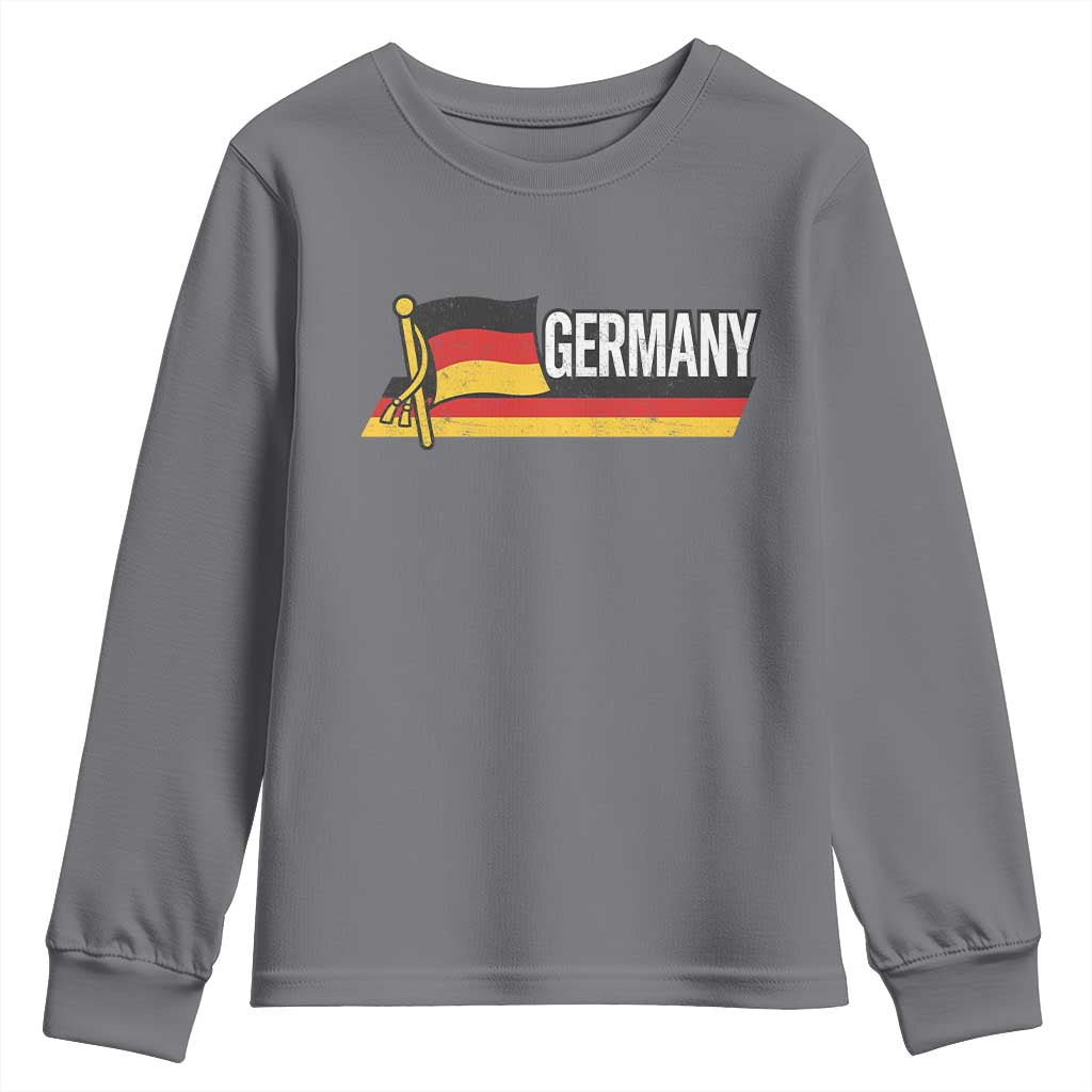 German Heritage Pride Germany Flag Youth Sweatshirt TS11 Charcoal Print Your Wear