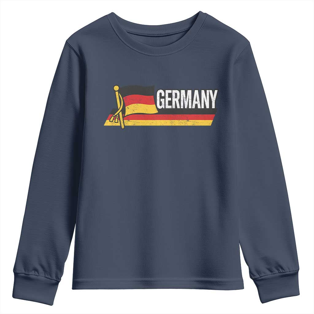 German Heritage Pride Germany Flag Youth Sweatshirt TS11 Navy Print Your Wear