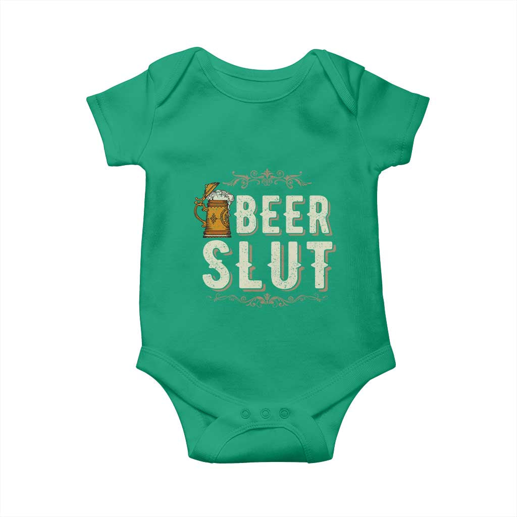 Funny Oktoberfest Beer Slut Baby Onesie German Beer Stein Drinking Lover TS11 Irish Green Print Your Wear