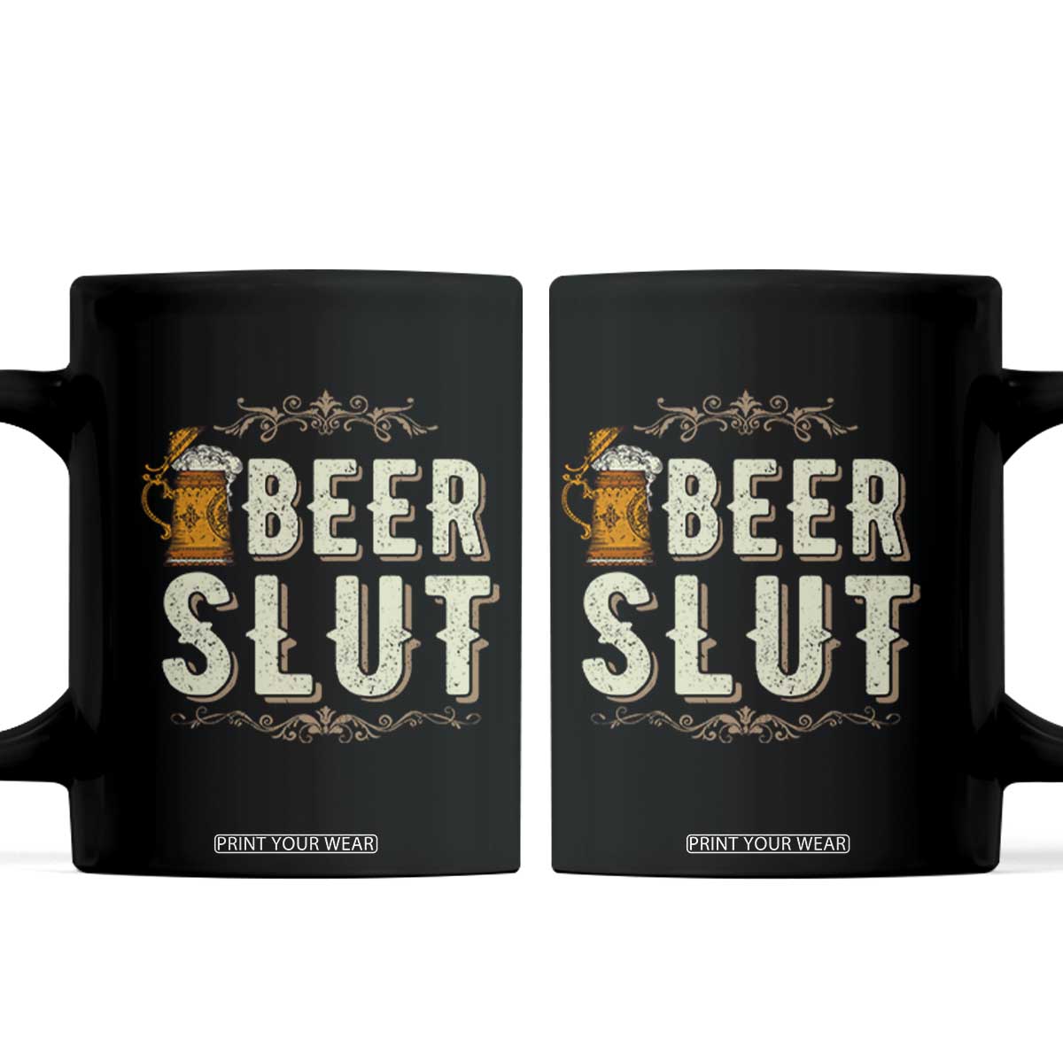 Funny Oktoberfest Beer Slut Coffee Mug German Beer Stein Drinking Lover TS11 Black Print Your Wear