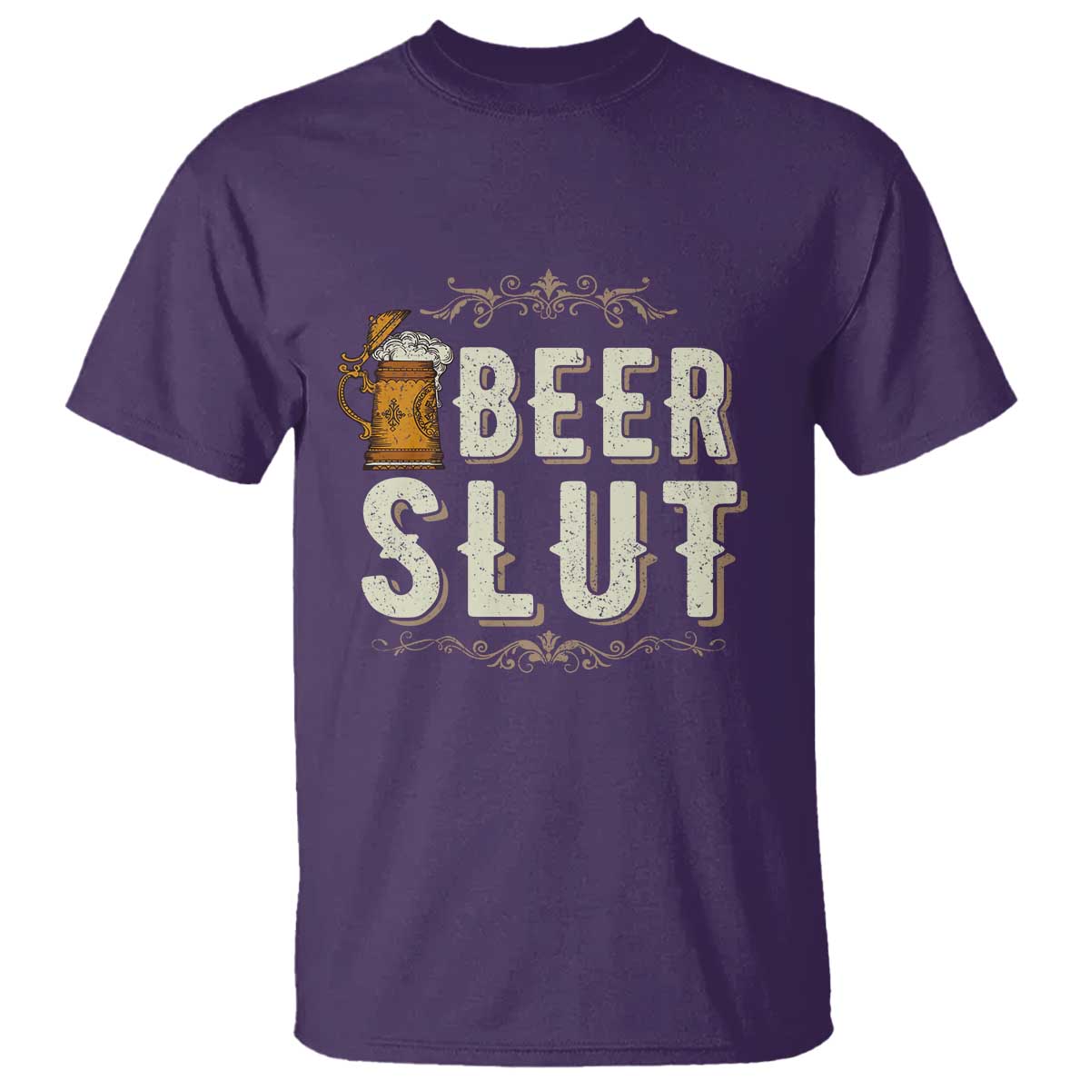 Funny Oktoberfest Beer Slut T Shirt German Beer Stein Drinking Lover TS11 Purple Print Your Wear