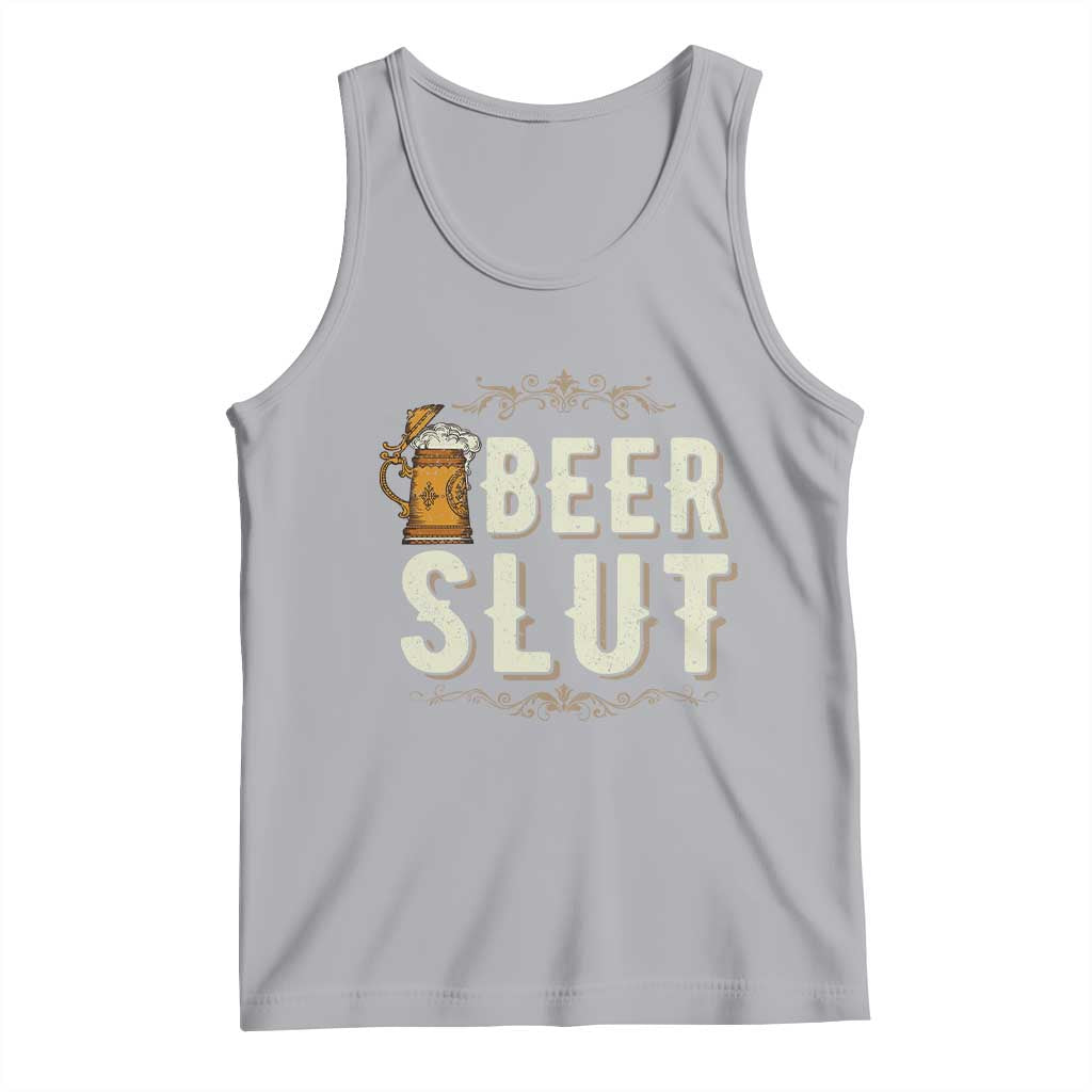 Funny Oktoberfest Beer Slut Tank Top German Beer Stein Drinking Lover TS11 Athletic Heather Print Your Wear