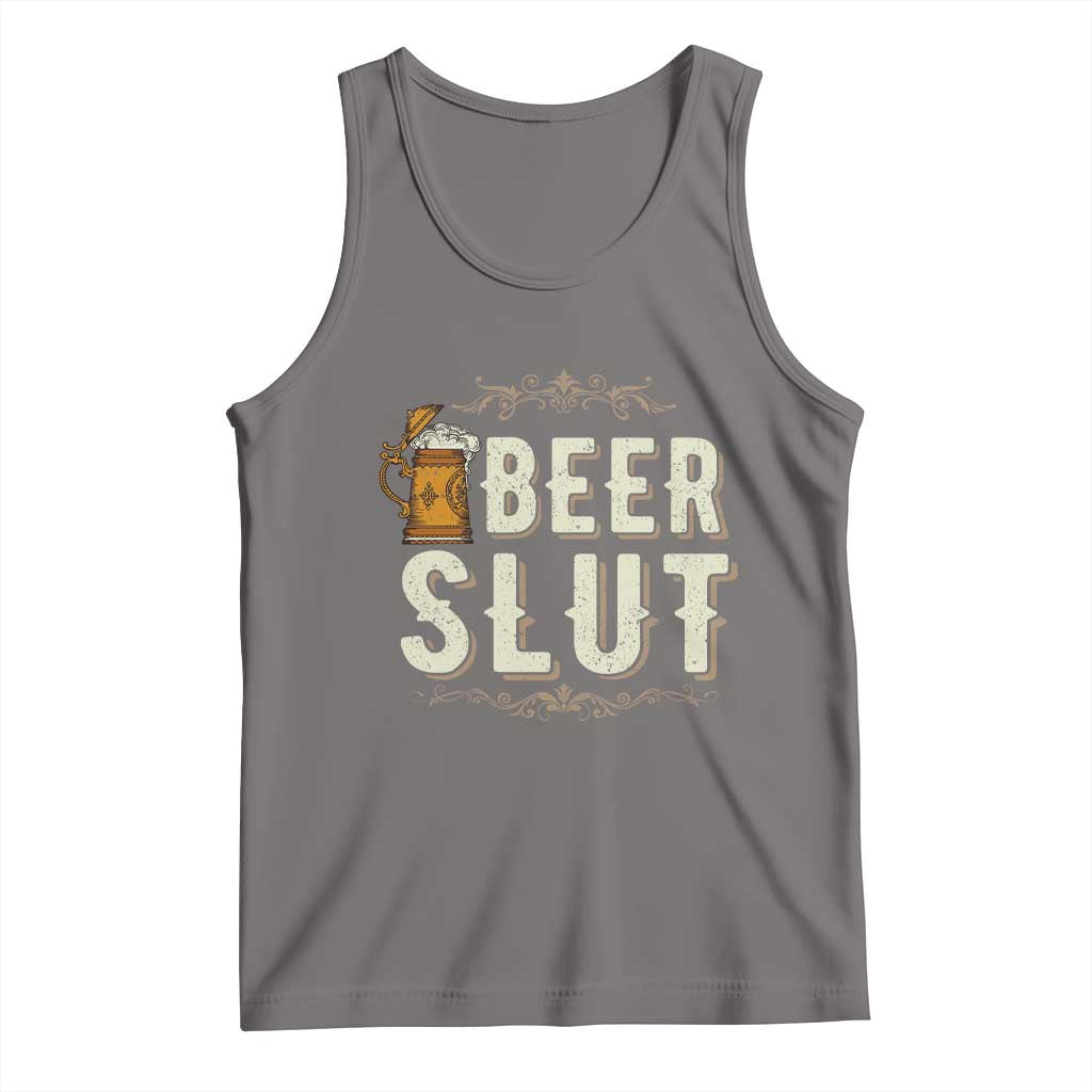 Funny Oktoberfest Beer Slut Tank Top German Beer Stein Drinking Lover TS11 Deep Heather Print Your Wear