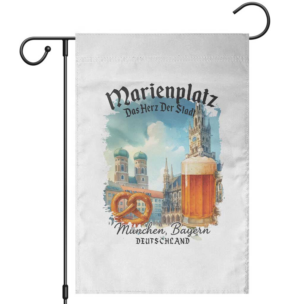 Bavarian Festival Munich Oktoberfest Garden Flag Das Herz Der Stadt Beer Pretzel TS11 White Print Your Wear