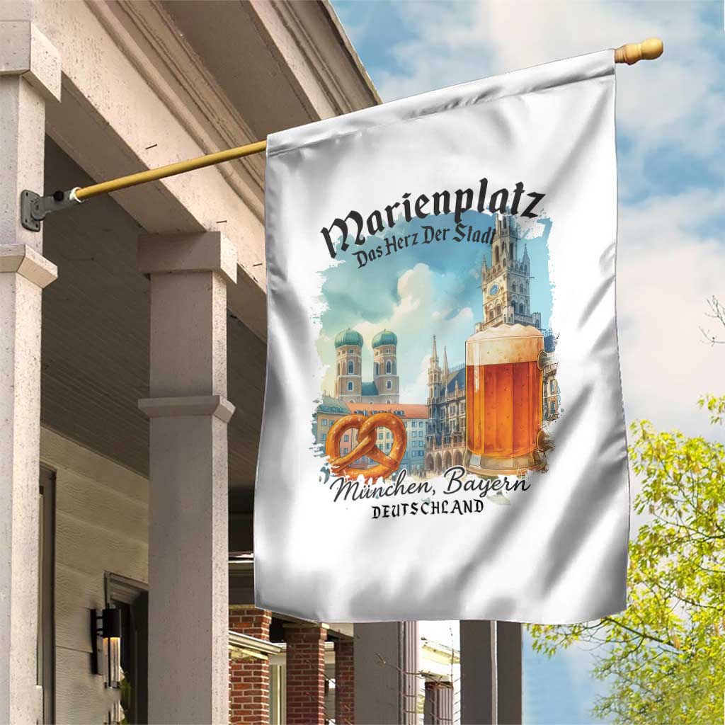 Bavarian Festival Munich Oktoberfest Garden Flag Das Herz Der Stadt Beer Pretzel TS11 Print Your Wear