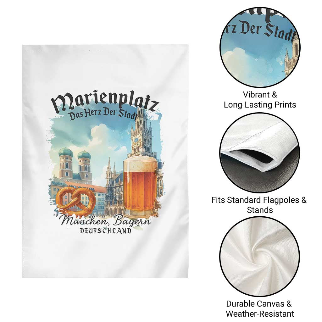 Bavarian Festival Munich Oktoberfest Garden Flag Das Herz Der Stadt Beer Pretzel TS11 Print Your Wear