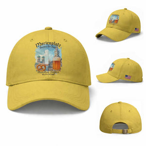 Bavarian Festival Munich Oktoberfest Baseball Cap Das Herz Der Stadt Beer Pretzel TS11 Baseball Cap Universal Fit Yellow Print Your Wear