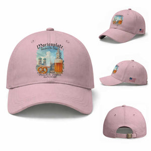 Bavarian Festival Munich Oktoberfest Baseball Cap Das Herz Der Stadt Beer Pretzel TS11 Baseball Cap Universal Fit Light Pink Print Your Wear