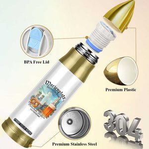 Bavarian Festival Munich Oktoberfest Bullet Tumbler Das Herz Der Stadt Beer Pretzel TS11 Print Your Wear