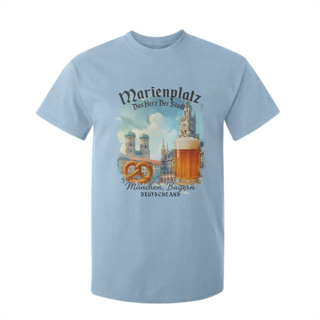 Bavarian Festival Munich Oktoberfest T Shirt For Kid Das Herz Der Stadt Beer Pretzel TS11 Light Blue Print Your Wear