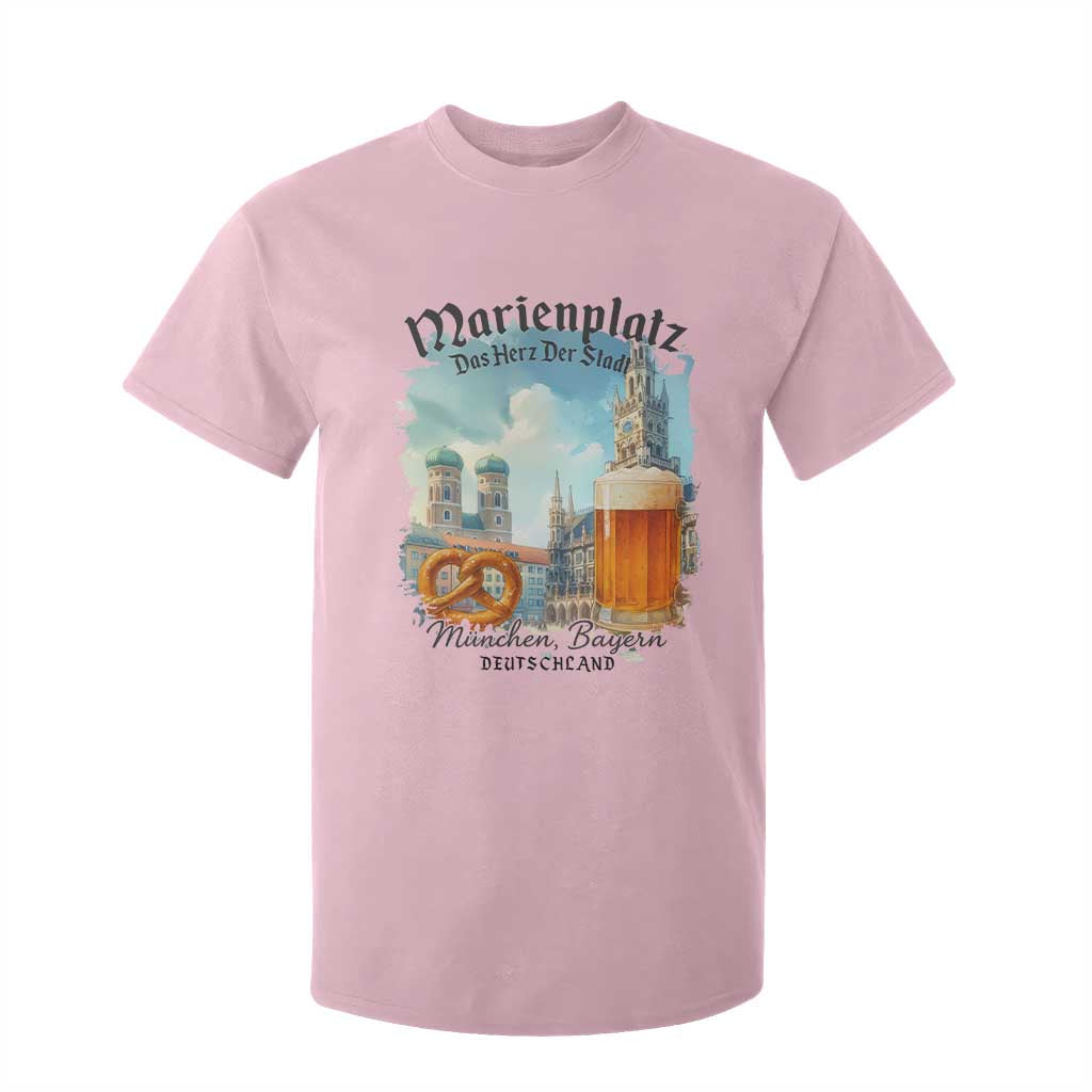 Bavarian Festival Munich Oktoberfest T Shirt For Kid Das Herz Der Stadt Beer Pretzel TS11 Light Pink Print Your Wear