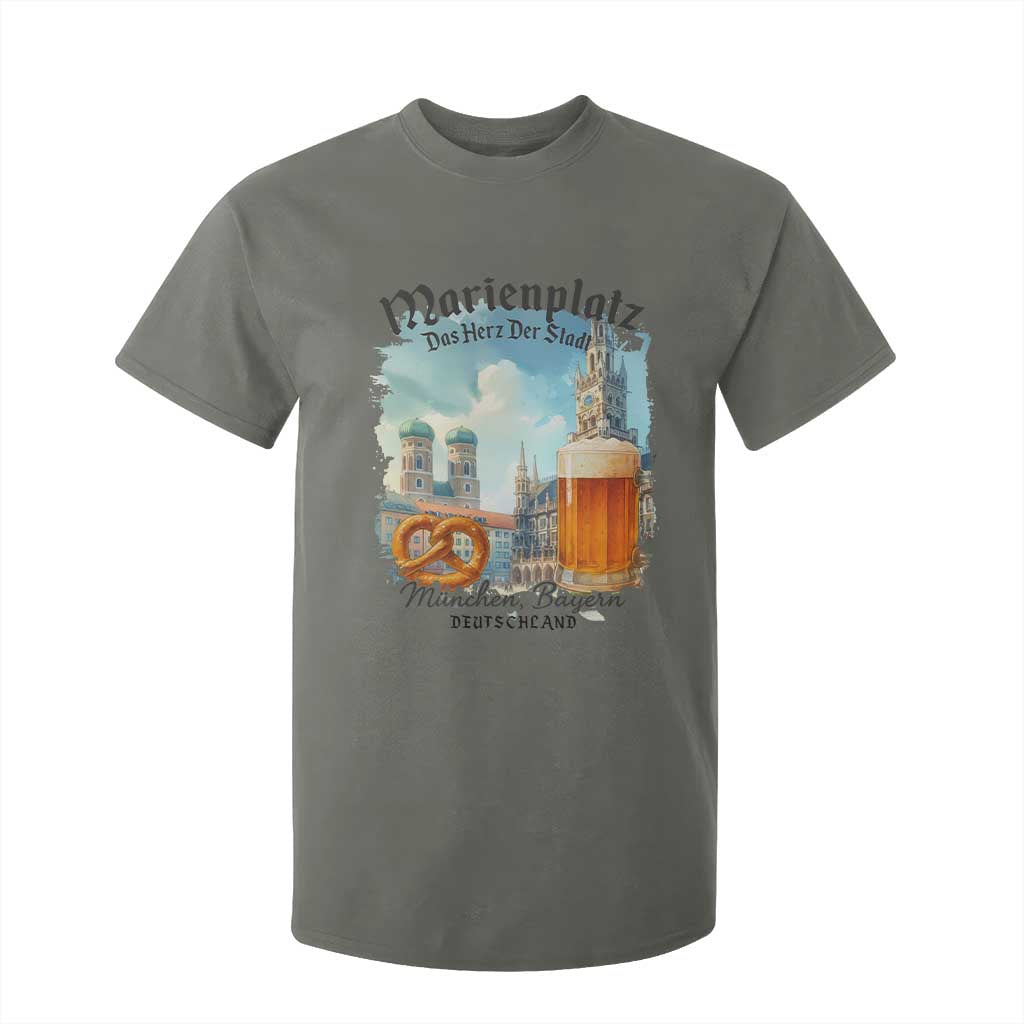 Bavarian Festival Munich Oktoberfest T Shirt For Kid Das Herz Der Stadt Beer Pretzel TS11 Military Green Print Your Wear