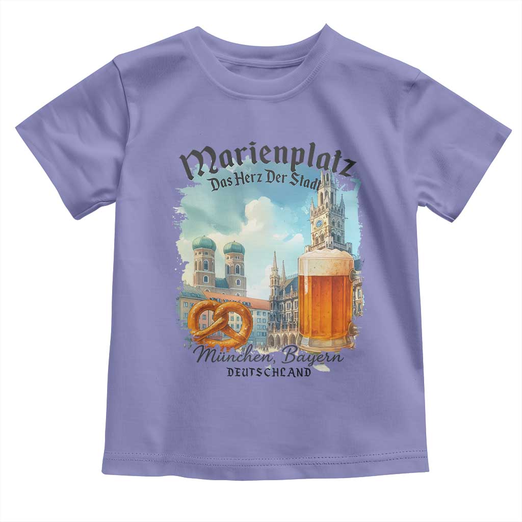 Bavarian Festival Munich Oktoberfest Toddler T Shirt Das Herz Der Stadt Beer Pretzel TS11 Violet Print Your Wear