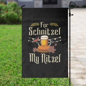 Funny Oktoberfest For Schnitzel My Nitzel Garden Flag Beer Nitzel Sausage TS11 Print Your Wear