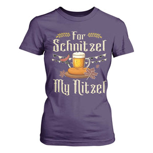 Funny Oktoberfest For Schnitzel My Nitzel T Shirt For Women Beer Nitzel Sausage TS11 Purple Print Your Wear
