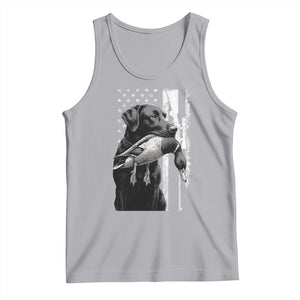 Duck Hunting Dog Back Lab Vintage American Flag Tank Top TS11 Athletic Heather Print Your Wear