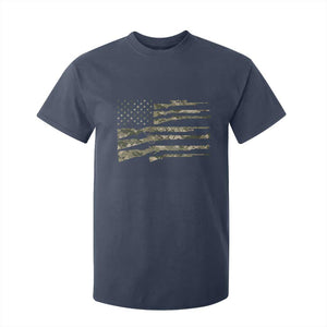 Hunting Guns Vintage Camo American Flag T Shirt For Kid - Print Your Wear