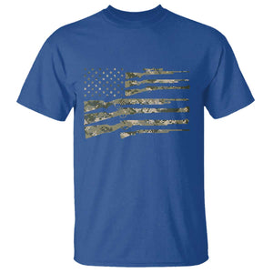 Hunting Guns Vintage Camo American Flag T Shirt - Print Your Wear