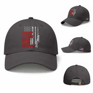 Hunting And Fishing What Else Is There Baseball Cap Vintage American Flag TS11 Baseball Cap Universal Fit Dark Gray Print Your Wear