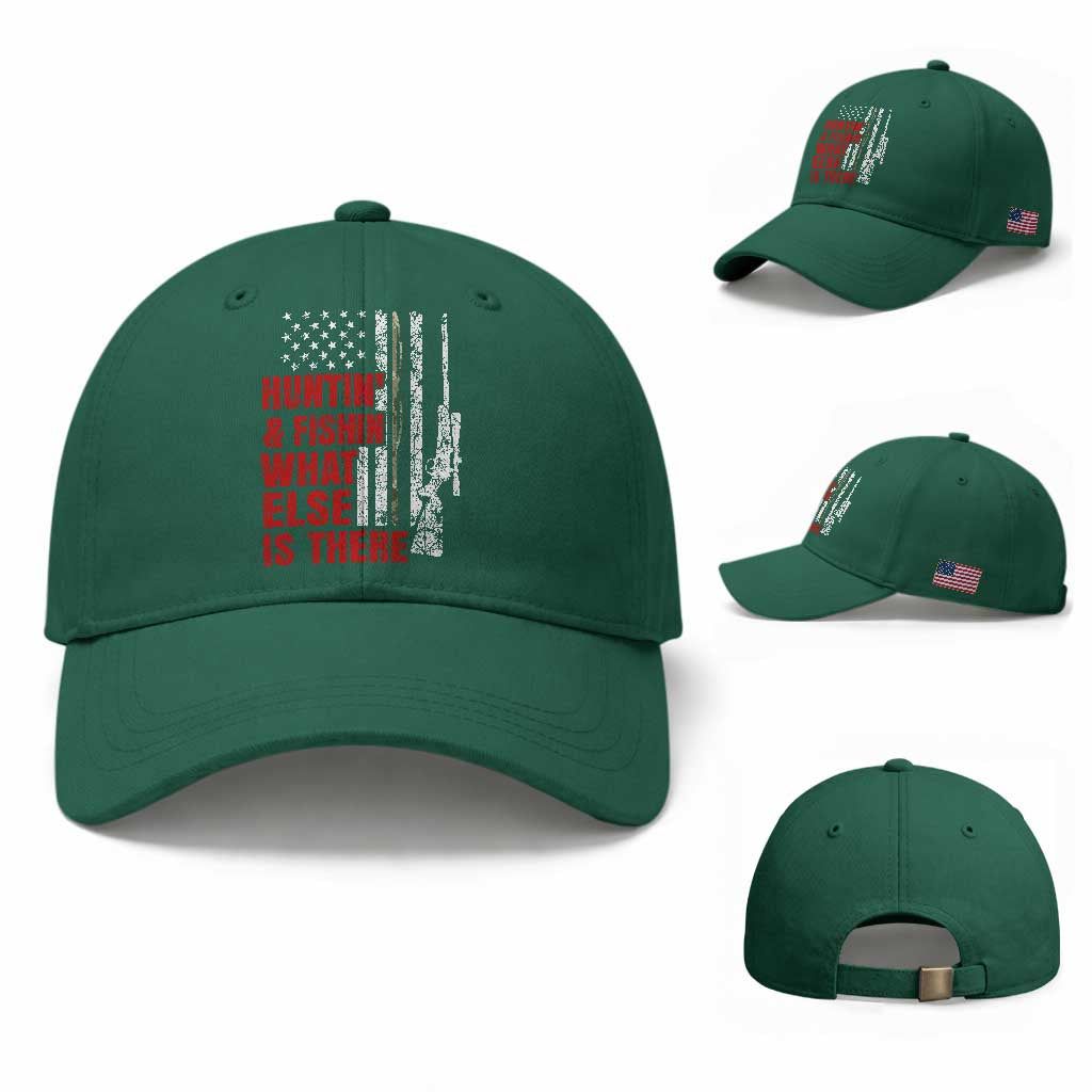 Hunting And Fishing What Else Is There Baseball Cap Vintage American Flag TS11 Baseball Cap Universal Fit Irish Green Print Your Wear