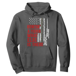 Hunting And Fishing What Else Is There Hoodie Vintage American Flag TS11 Dark Heather Print Your Wear