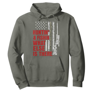 Hunting And Fishing What Else Is There Hoodie Vintage American Flag TS11 Military Green Print Your Wear