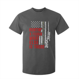 Hunting And Fishing What Else Is There T Shirt For Kid Vintage American Flag TS11 Dark Heather Print Your Wear