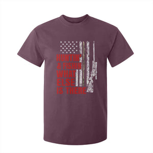 Hunting And Fishing What Else Is There T Shirt For Kid Vintage American Flag TS11 Maroon Print Your Wear