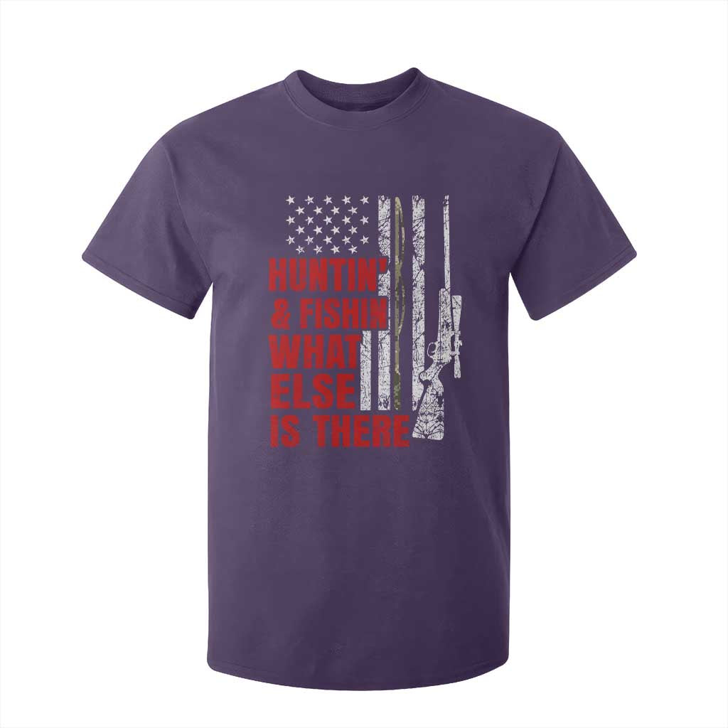 Hunting And Fishing What Else Is There T Shirt For Kid Vintage American Flag TS11 Purple Print Your Wear