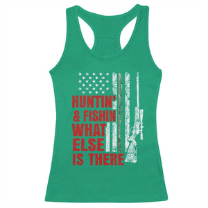 Hunting And Fishing What Else Is There Racerback Tank Top Vintage American Flag TS11 Irish Green Print Your Wear