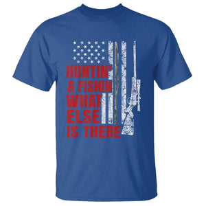 Hunting And Fishing What Else Is There T Shirt Vintage American Flag TS11 Royal Blue Print Your Wear