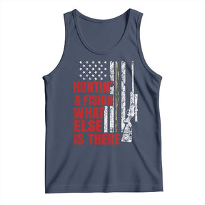 Hunting And Fishing What Else Is There Tank Top Vintage American Flag TS11 Navy Print Your Wear