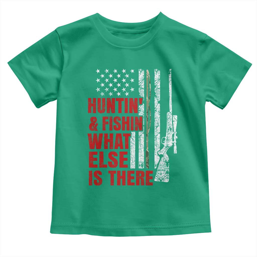 Hunting And Fishing What Else Is There Toddler T Shirt Vintage American Flag TS11 Irish Green Print Your Wear