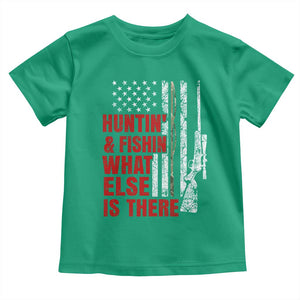 Hunting And Fishing What Else Is There Toddler T Shirt Vintage American Flag TS11 Irish Green Print Your Wear