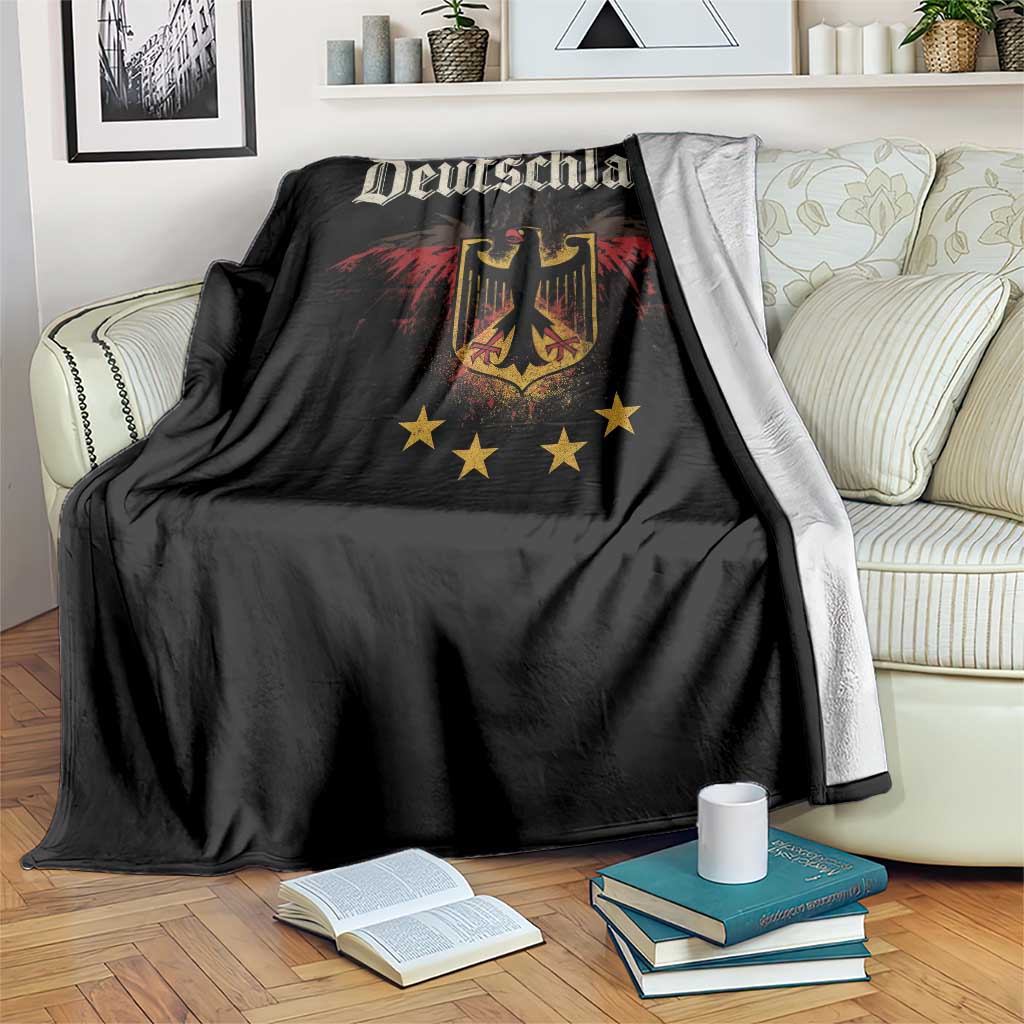 Deutschland German Heritage Pride Throw Blanket Bundesadler Coat of Arms Star TS11 Print Your Wear