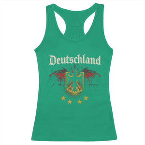 Deutschland German Heritage Pride Racerback Tank Top Bundesadler Coat of Arms Star TS11 Irish Green Print Your Wear